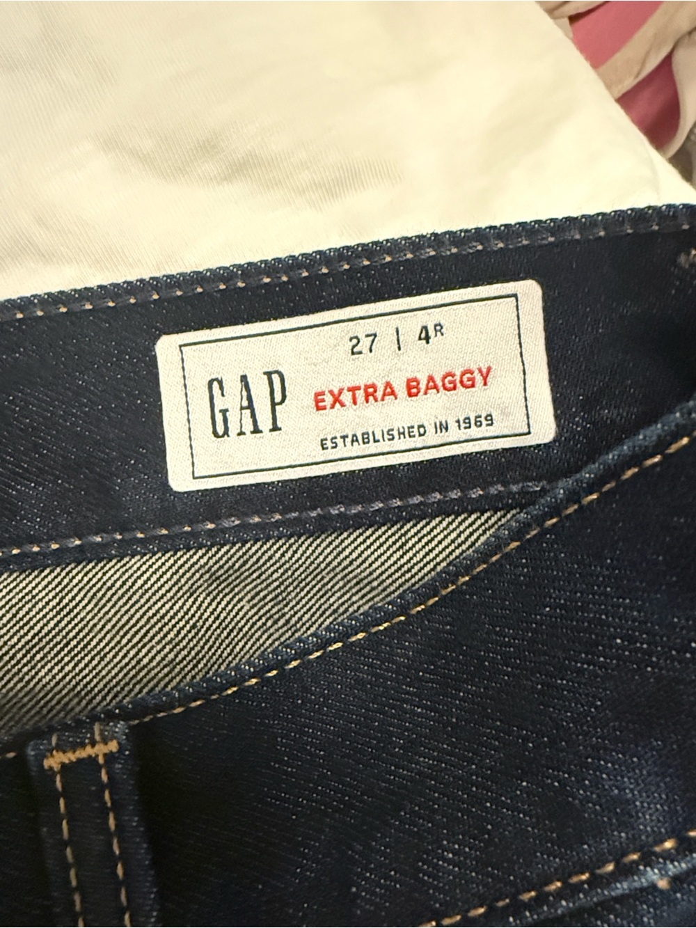 GAP Extra Baggy Jeans in Dark Blue Denim